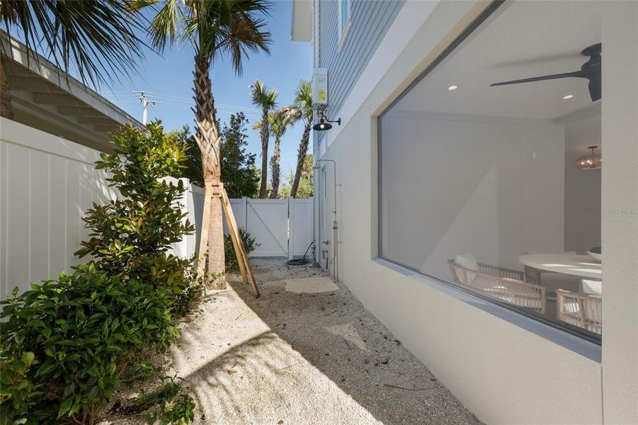 Exterior details and patio area of a home in , Anna Maria (Image 34).