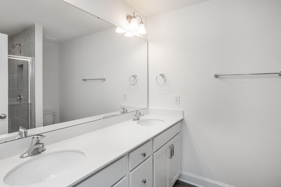 Furnished interior view inside a new home in Enclave at Traditions Townhomes, Wake Forest (Image 9).