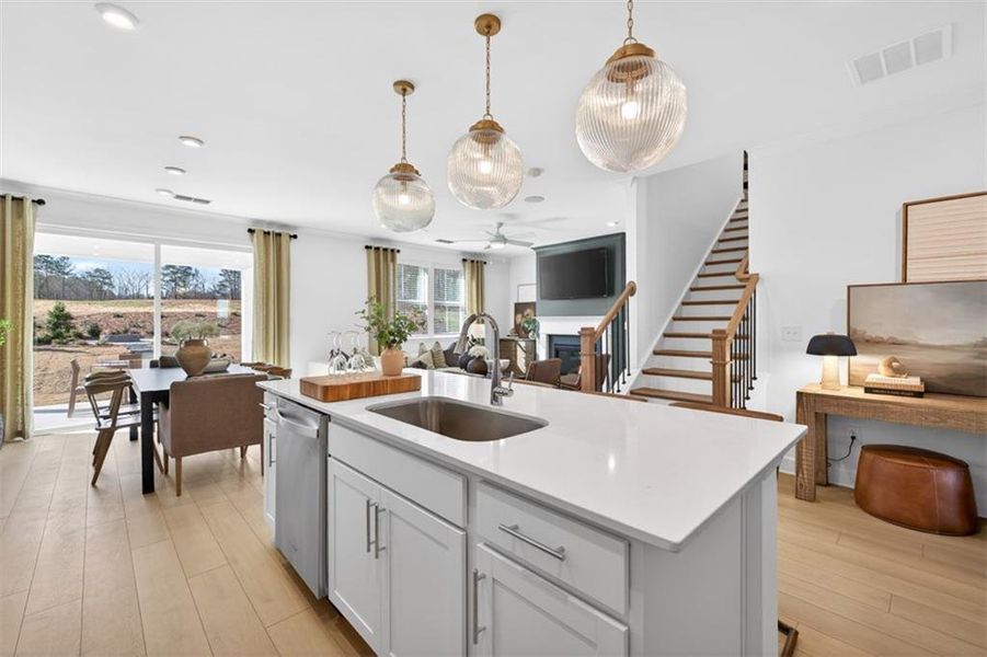 Furnished interior view inside a new home in Linden Grove, Powder Springs (Image 15).