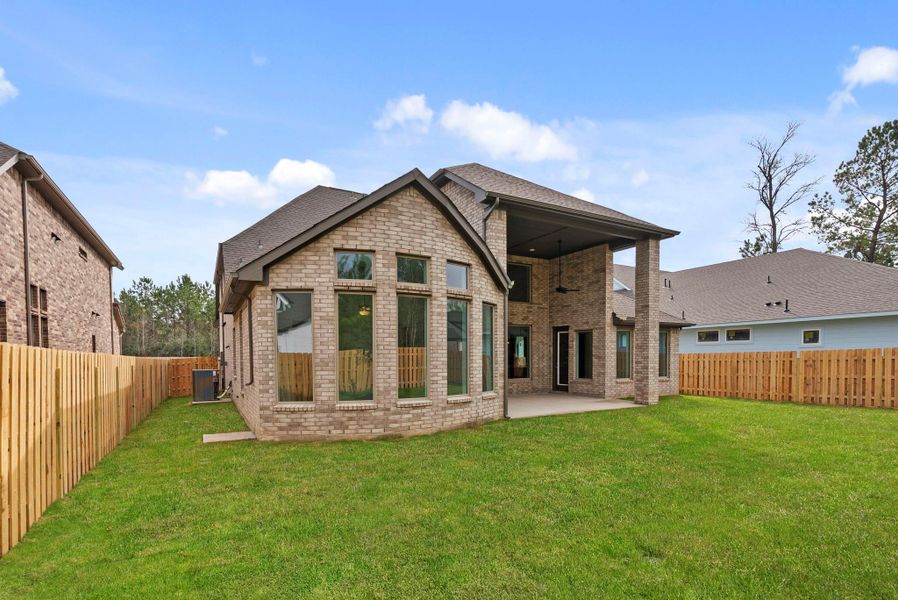 Exterior details and patio area of a home in COLTON, Montgomery (Image 21).