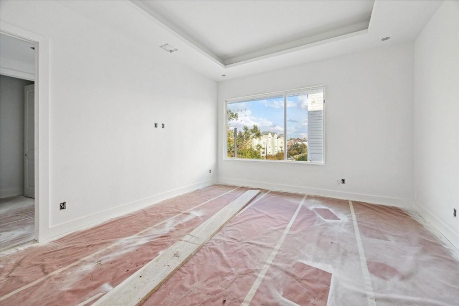 View of the primary bedroom as of December 12, 2025.