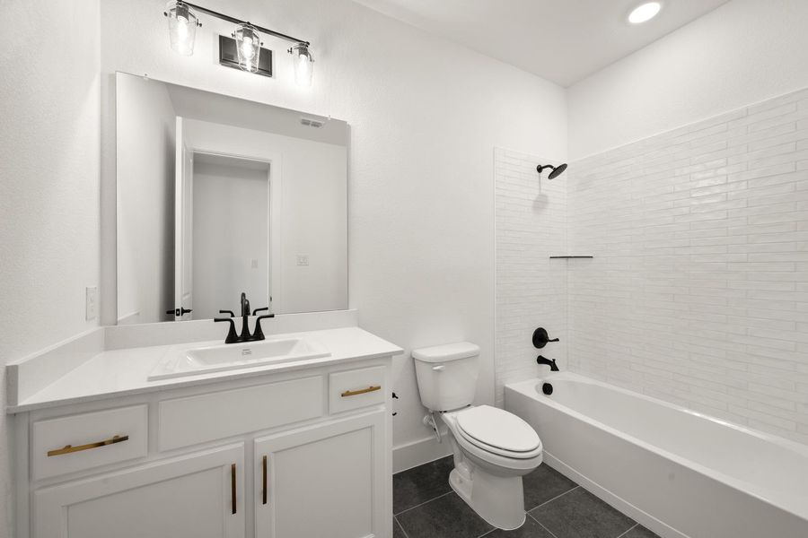Furnished interior view inside a new home in Bridgewater, Midlothian (Image 15).