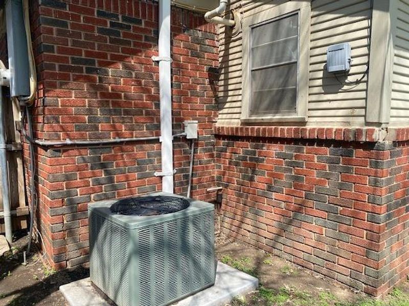 Exterior details and patio area of a home in , Brownwood (Image 4). Exterior details and patio area of a home in , Brownwood (Image 4).