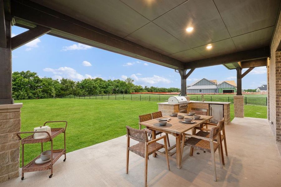 Exterior details and patio area of a home in Chapel View, Heath (Image 26). Exterior details and patio area of a home in Chapel View, Heath (Image 26).