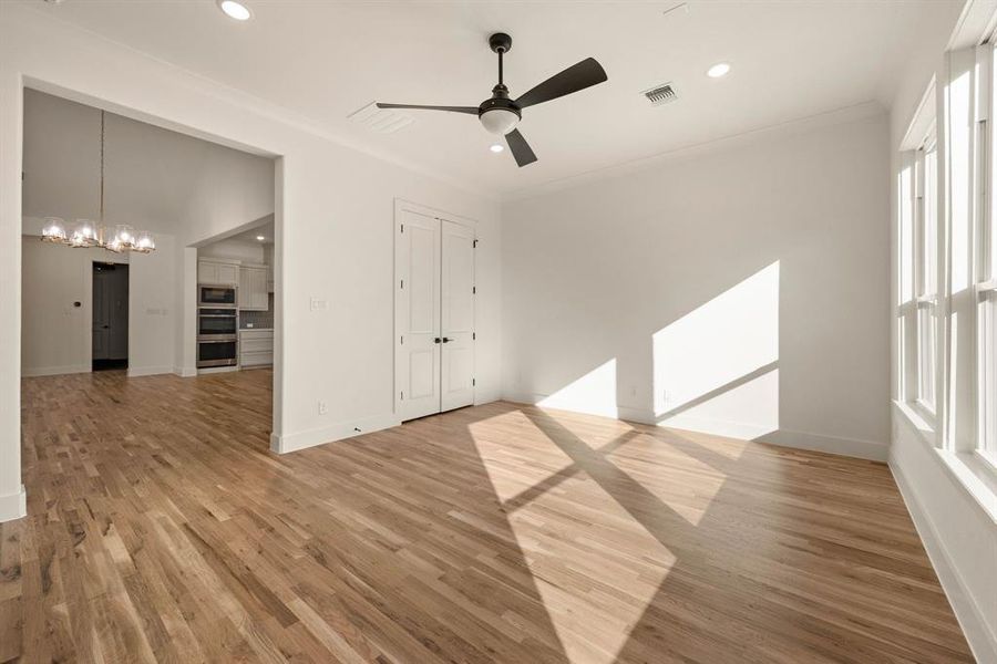 Spacious, unfurnished interior of a new home in Rolling Creek Ranch, Aledo (Image 29). Spacious, unfurnished interior of a new home in Rolling Creek Ranch, Aledo (Image 29).