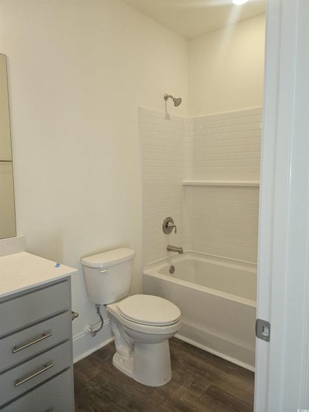 Bathroom with bathing tub / shower combination