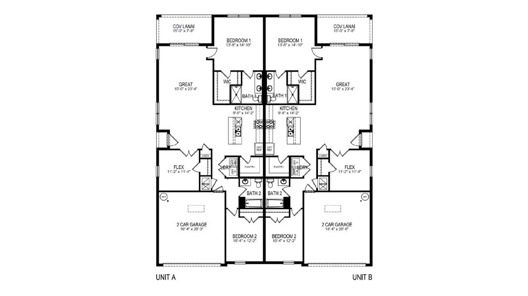 2D floor plan layout for the Carrington by D.R. Horton in Legacy Preserve, Parrish, FL (Image 3).