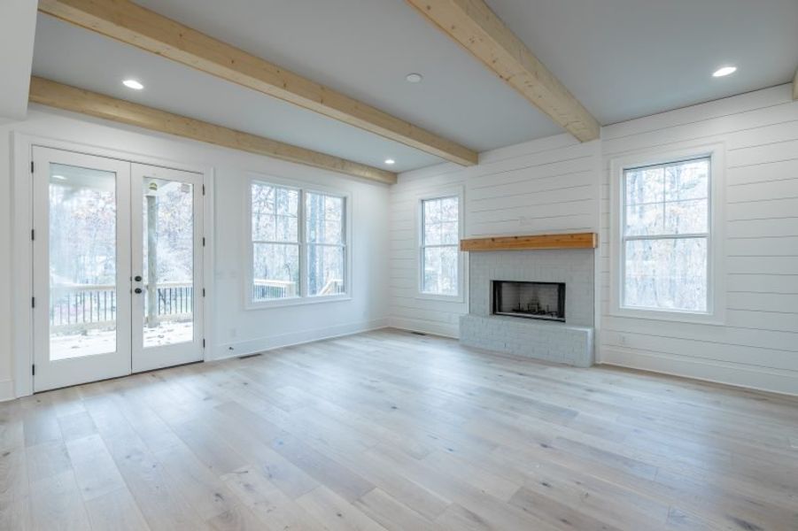 Representative unfurnished interior of a home built from the Carolina A by Riverstone Construction, LLC in Jasper Highlands, Guild (Image 27).