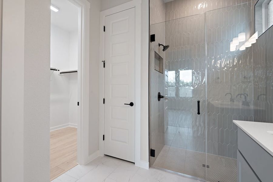 Furnished interior view inside a new home in Arbor Collection At Wolf Ranch, Georgetown (Image 16).