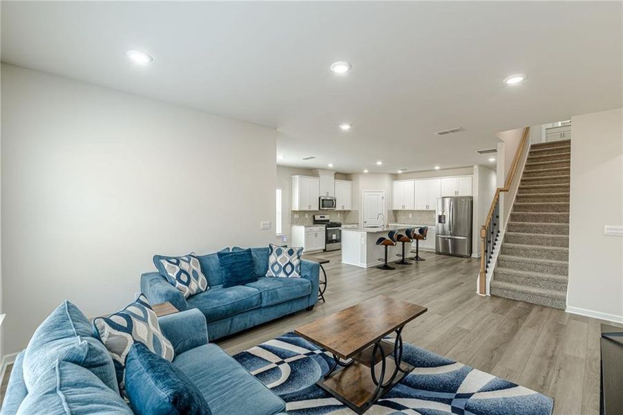 Furnished interior view inside a new home in , Fairburn (Image 15).