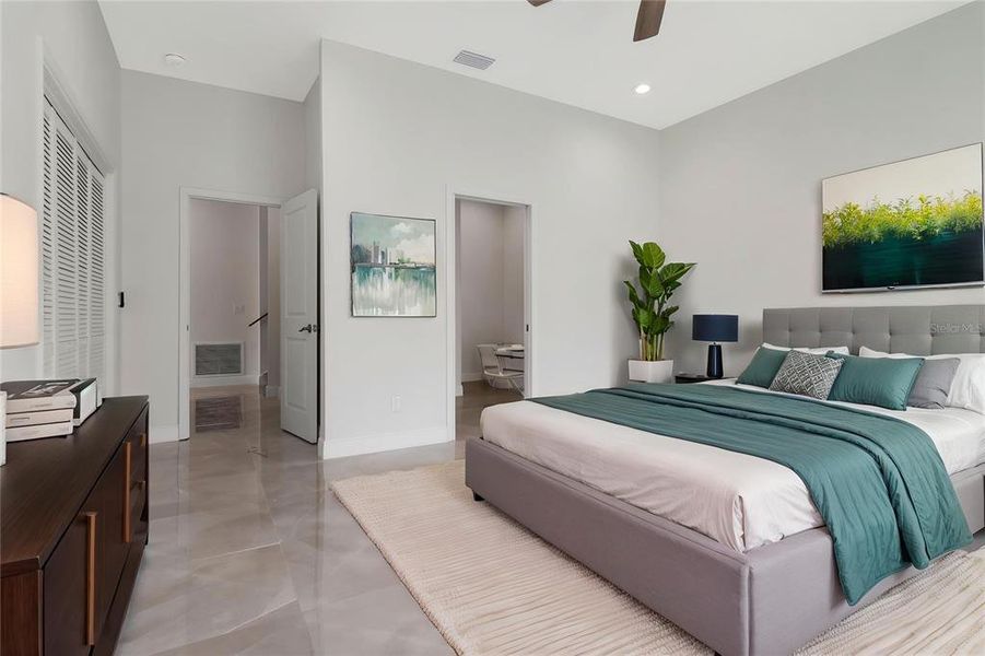 Furnished interior view inside a new home in , Tampa (Image 11).