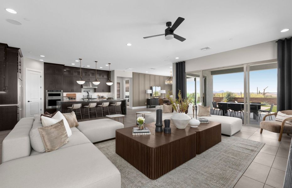 Representative furnished interior of a home built from the Parklane II by Pulte Homes in Saguaro Reserve - Majesty, Marana (Image 18).