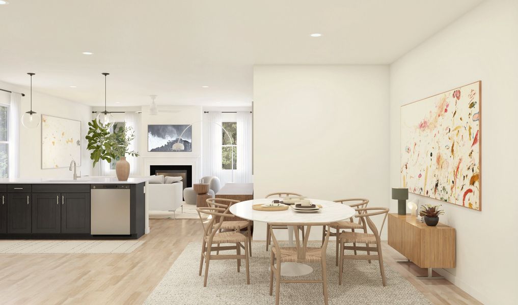 Dining area adjacent to kitchen Dining area adjacent to kitchen