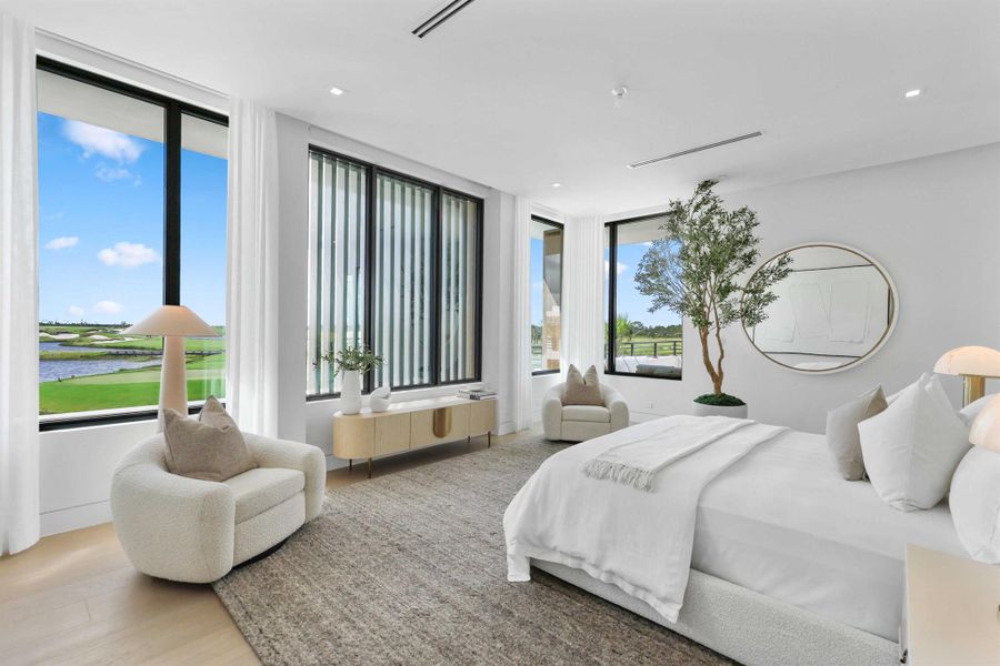 Furnished interior view inside a new home in , Palm Beach Gardens (Image 42).