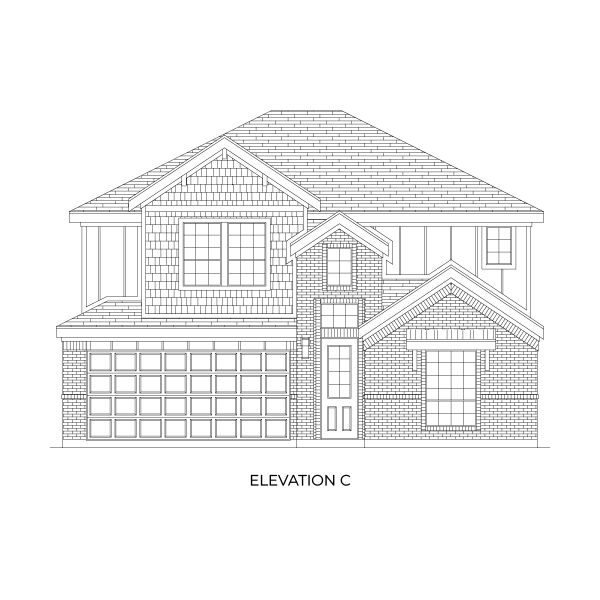 Representative rendering of the exterior for the Roosevelt Select F by First Texas Homes (Image 7). Representative rendering of the exterior for the Roosevelt Select F by First Texas Homes (Image 7).