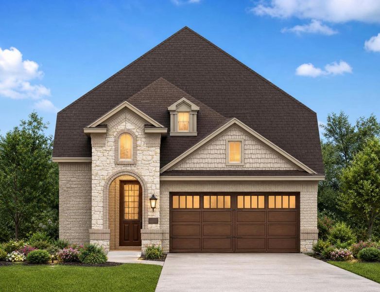 Representative exterior photo of a completed home built from the Royal Catherine III by Grand Homes in Walton Ridge, Corinth, TX (Image 26).