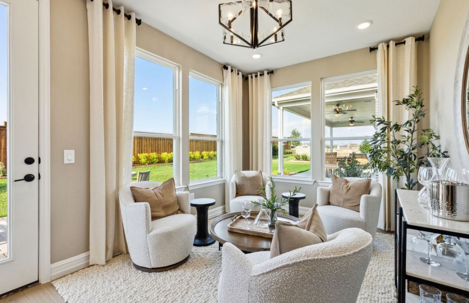 Spacious sunroom