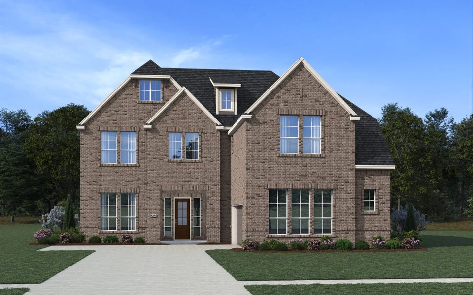 Representative exterior photo of a completed home built from the Santorini 60/65’s by Chesmar Homes in Prominence – Now Selling, San Antonio, TX (Image 6). Representative exterior photo of a completed home built from the Santorini 60/65’s by Chesmar Homes in Prominence – Now Selling, San Antonio, TX (Image 6).