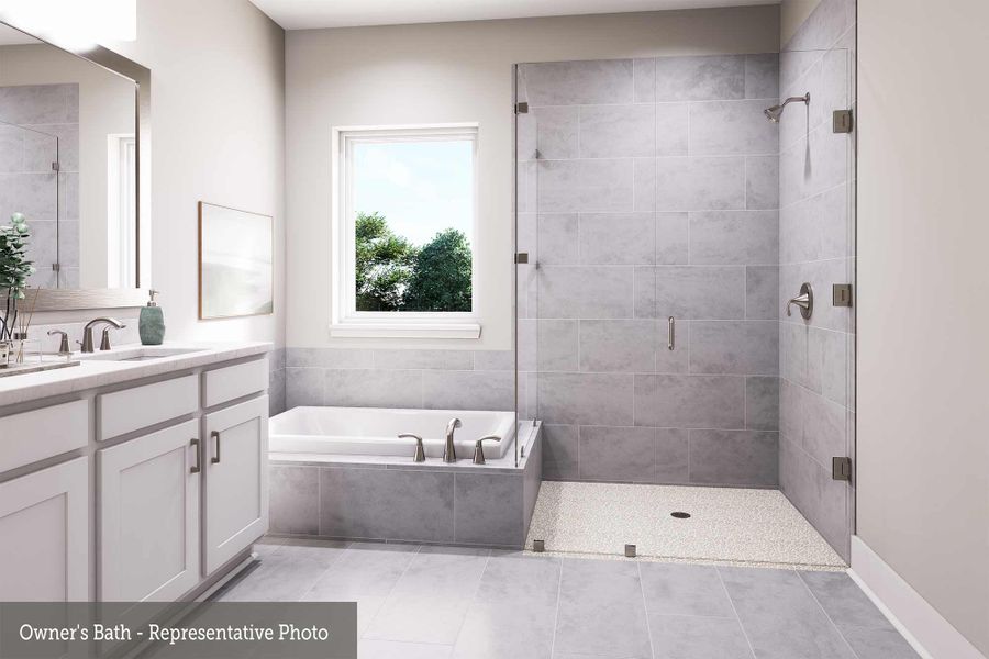 Representative furnished interior of a home built from the The Harkins by David Weekley Homes in Easthaven at Bridgeland Central - Horizon Collection, Cypress (Image 4).