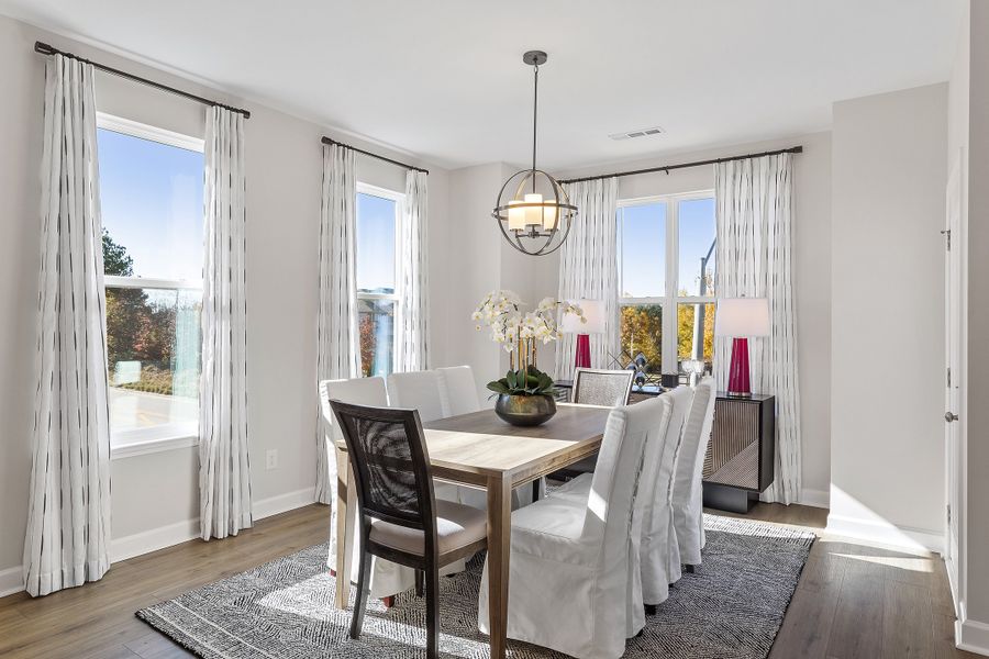 Representative furnished interior of a home built from the Waterlily - Vanguard Collection by Mungo Homes in Renaissance at White Oak, Garner (Image 5).