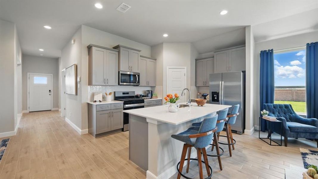 Kitchen - All Home and community information, including pricing, included features, terms, availability and amenities, are subject to change at any time without notice or obligation. All Drawings, pictures, photographs, video, square footages, floor plans, elevations, features, colors and sizes are approximate for illustration purposes only and will vary from the homes as built.