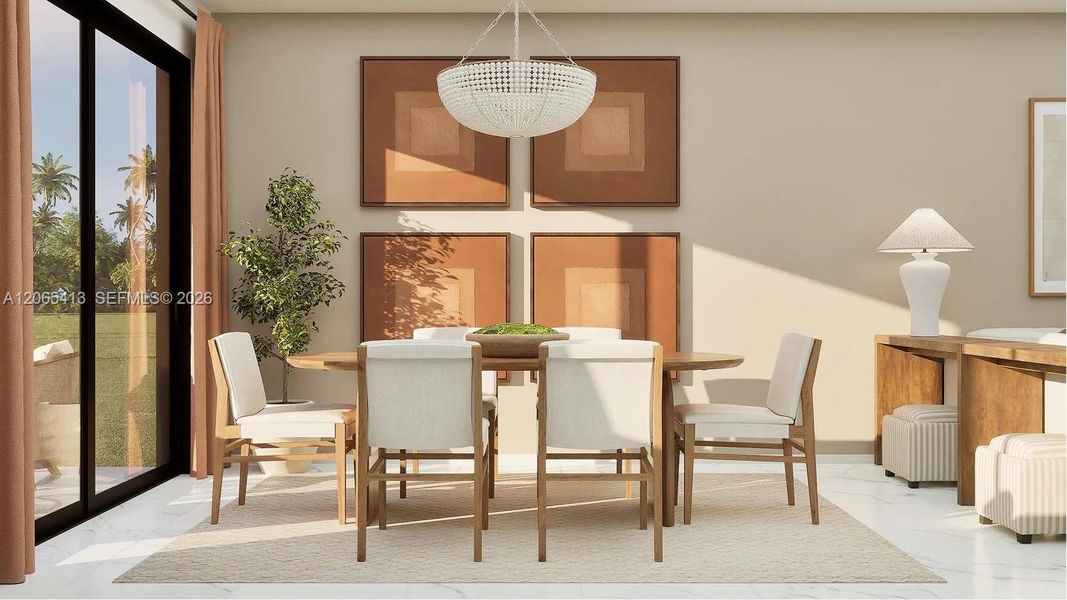 Furnished interior view inside a new home in Solterra, Sunrise (Image 4).
