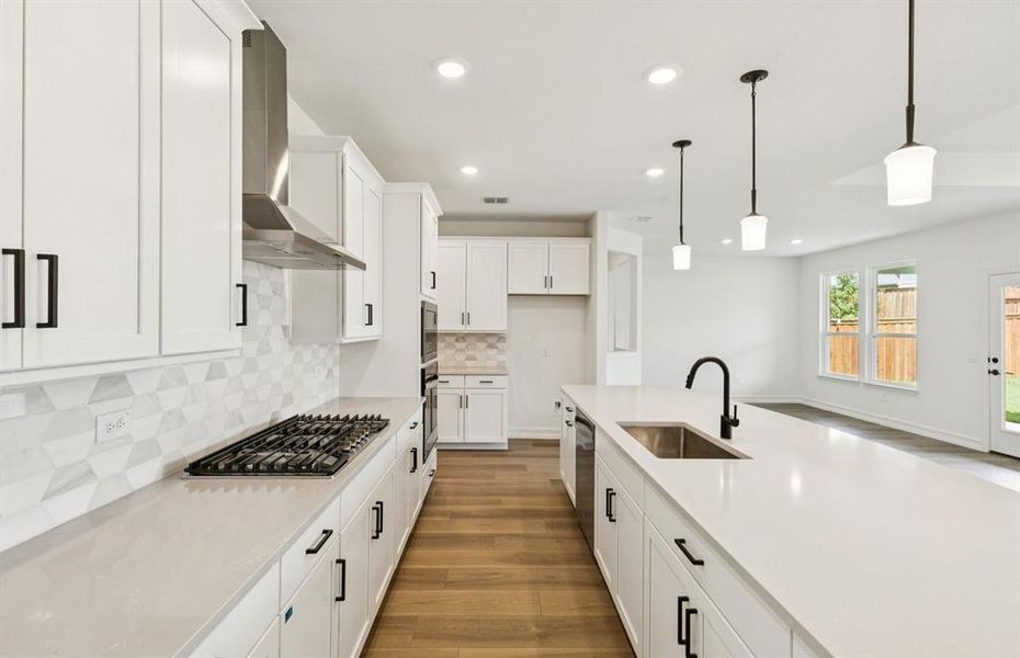 Airy kitchen with ample cabinet space Airy kitchen with ample cabinet space