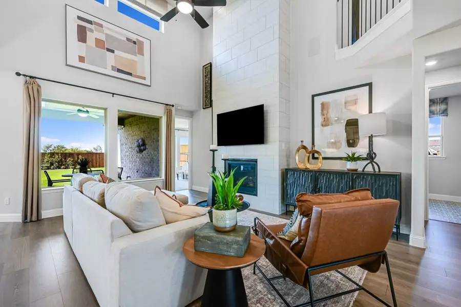 Furnished interior view inside a new home in Cross Creek Meadows, Celina (Image 3).