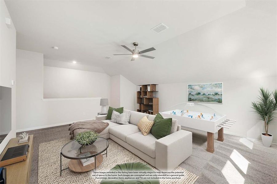 Furnished interior view inside a new home in Eagle Glen Elements, Alvarado (Image 19).