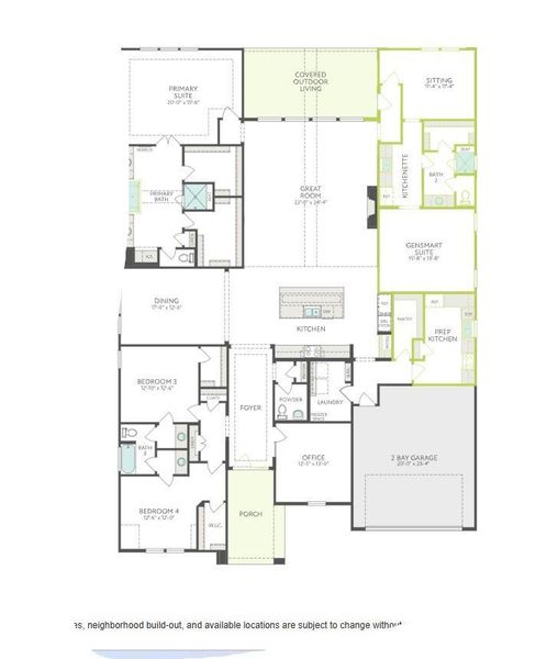 2D floor plan layout of this home in Harvest Green, Richmond, TX (Image 4).