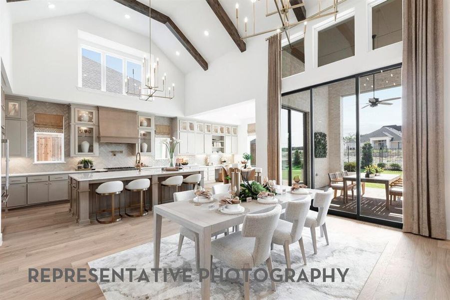 Furnished interior view inside a new home in Star Trail, Prosper (Image 16).