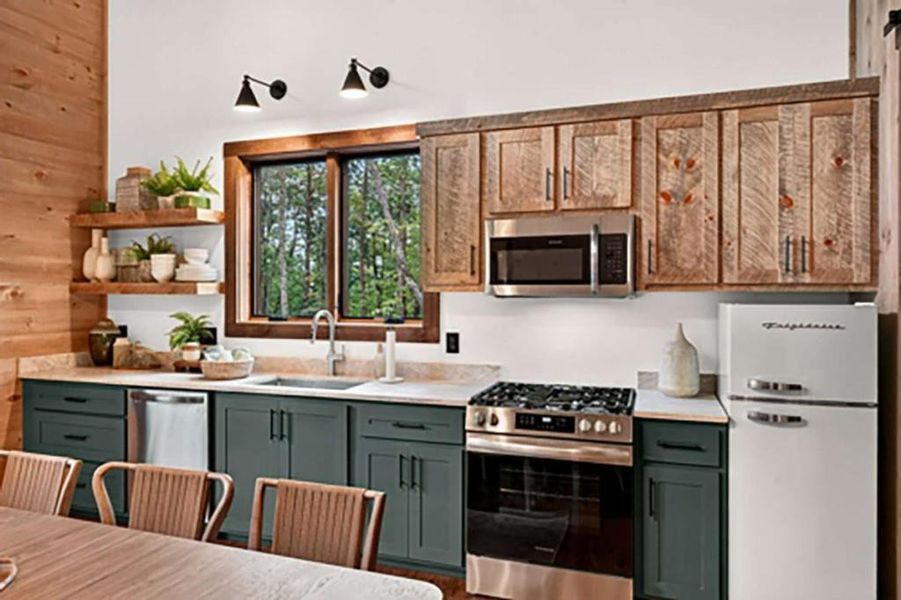 Furnished interior view inside a new home in , Blue Ridge (Image 12).