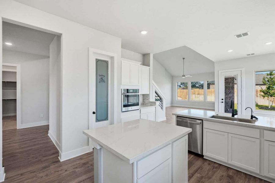 Furnished interior view inside a new home in Alsatian Oaks, Castroville (Image 17).