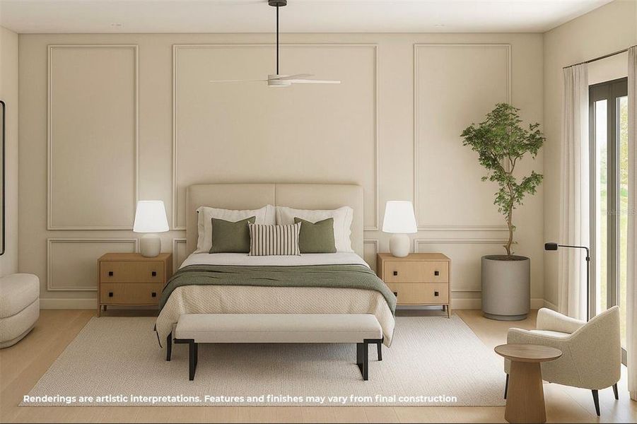 Furnished interior view inside a new home in , Orlando (Image 9).