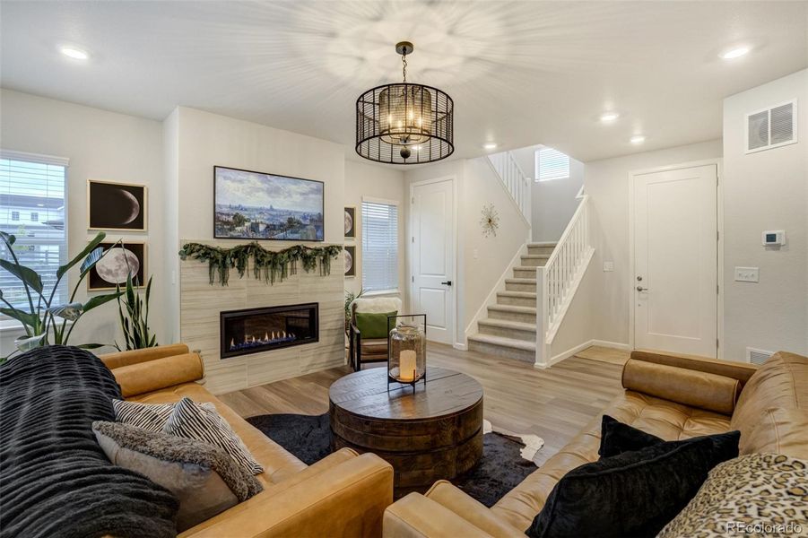 Furnished interior view inside a new home in , Castle Pines (Image 34). Furnished interior view inside a new home in , Castle Pines (Image 34).