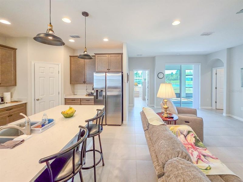 Furnished interior view inside a new home in Matanzas Cove, Palm Coast (Image 13).