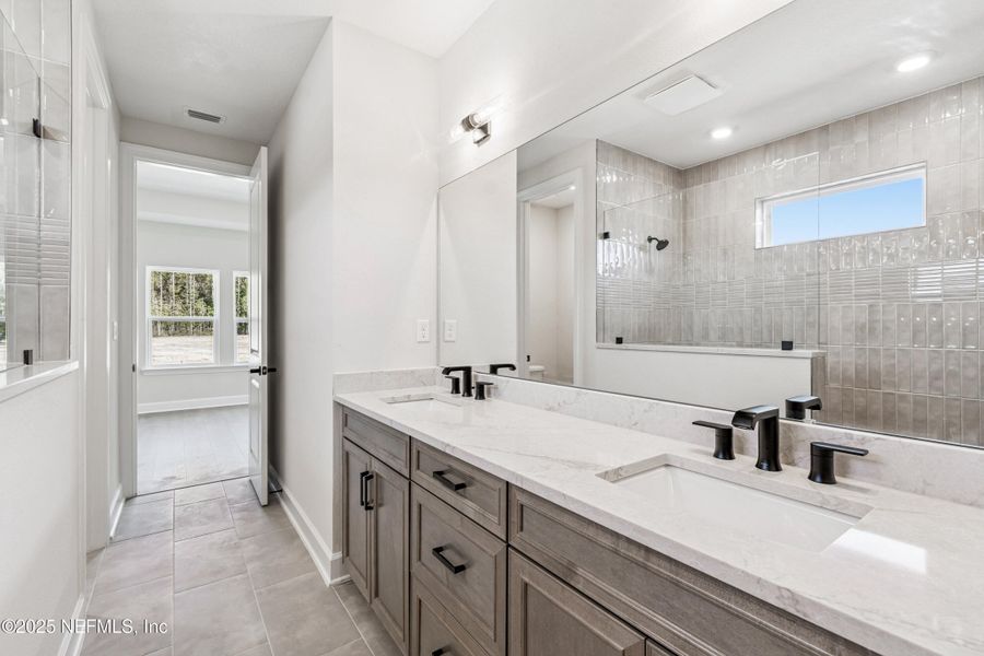 Furnished interior view inside a new home in Evergreen Island at Silverleaf - Classic, St. Augustine (Image 9). Furnished interior view inside a new home in Evergreen Island at Silverleaf - Classic, St. Augustine (Image 9).