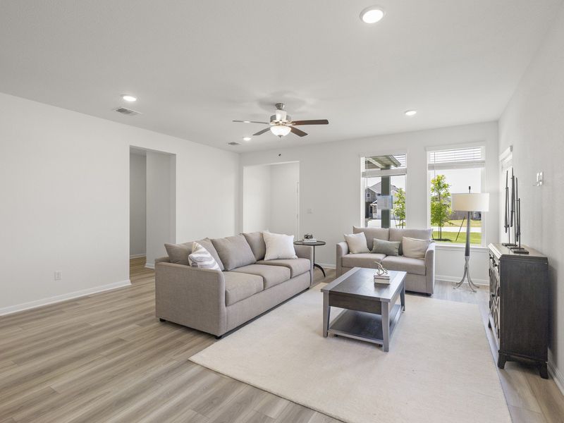 Furnished interior view inside a new home in Grande Estates, Bertram (Image 8). Furnished interior view inside a new home in Grande Estates, Bertram (Image 8).