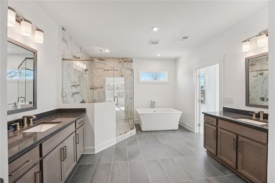 Furnished interior view inside a new home in Sterling Pointe, Cumming (Image 51).