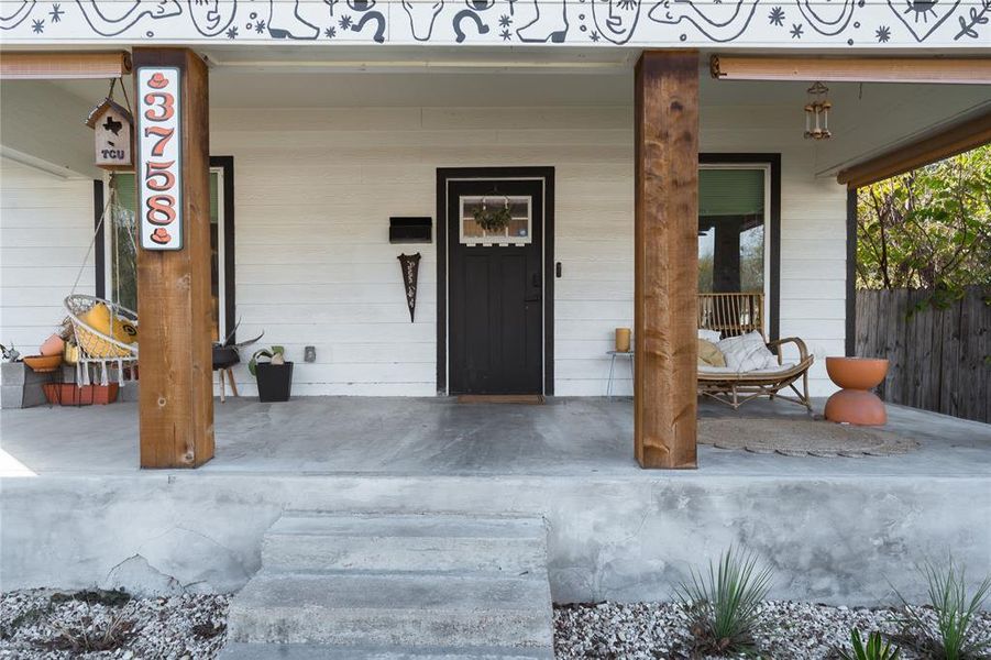 Exterior details and patio area of a home in , Fort Worth (Image 22). Exterior details and patio area of a home in , Fort Worth (Image 22).