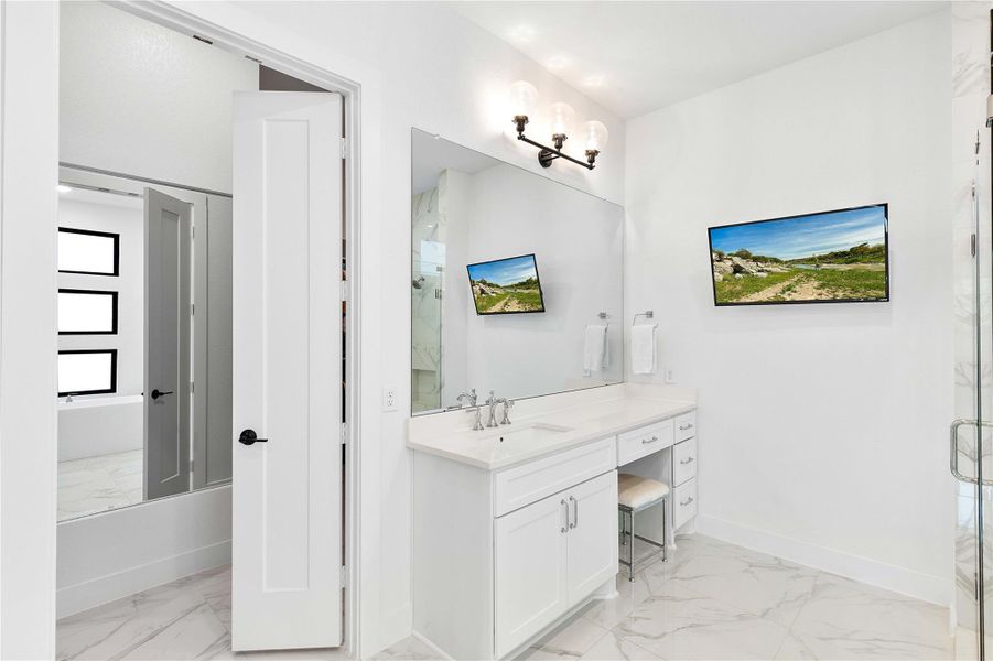 Furnished interior view inside a new home in , Spring (Image 9).