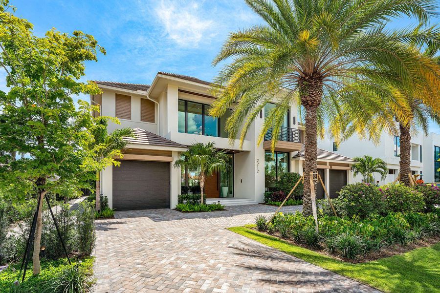 Front exterior of a new home in , Boca Raton, FL, highlighting curb appeal (Image 26).