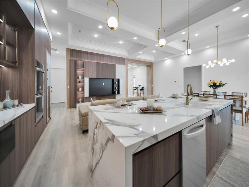 Furnished interior view inside a new home in , Clermont (Image 6).