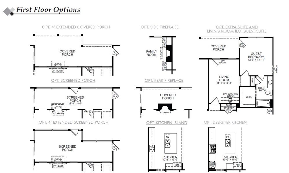 2D floor plan layout for the Waverly by Eastwood Homes in Arbordale Reserve, Elgin, SC (Image 4).