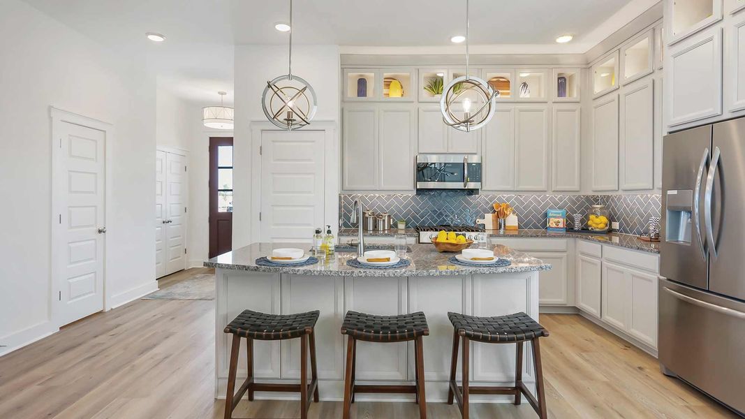 Furnished interior in a model home at Emerald Heights at Bridgeland Central – 35’ Alley in Cypress (Image 18). Furnished interior in a model home at Emerald Heights at Bridgeland Central – 35’ Alley in Cypress (Image 18).