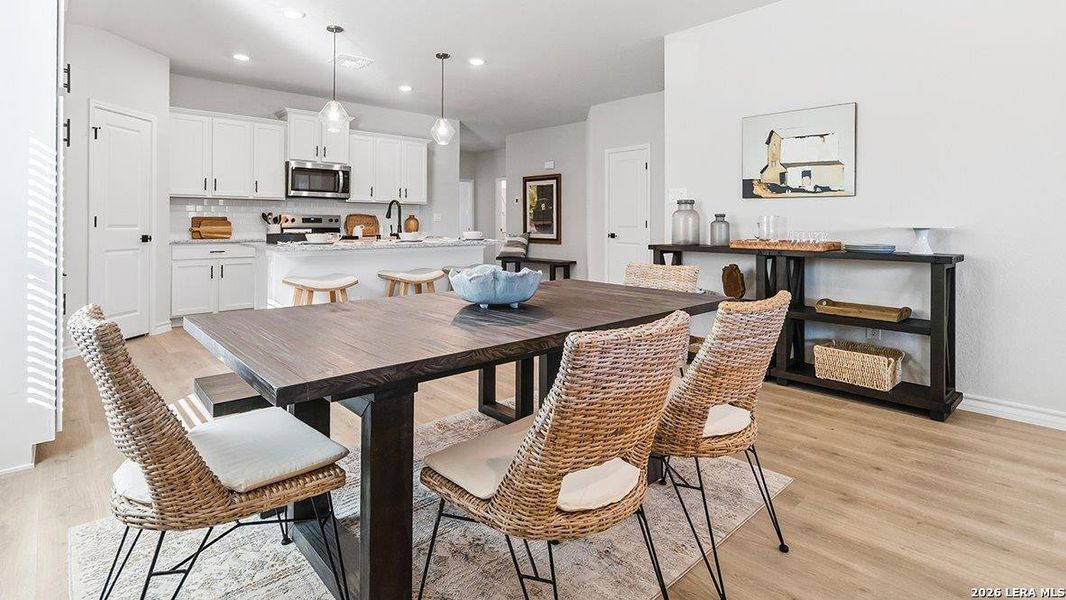 Furnished interior view inside a new home in The Birch at Spencer Ranch, Boerne (Image 19).