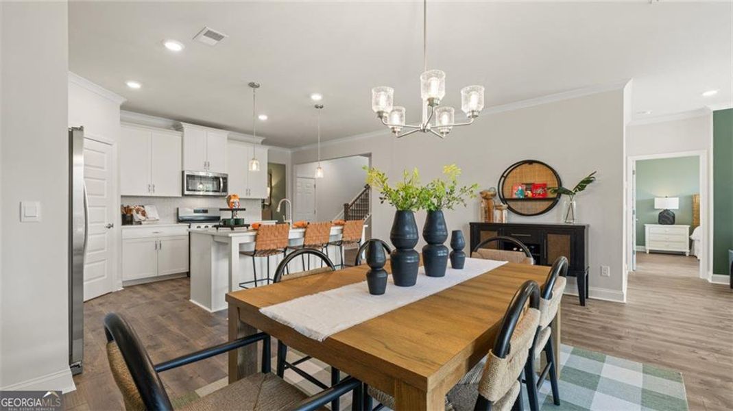 Furnished interior view inside a new home in Oak Ridge Meadows - Active Adult, Locust Grove (Image 25). Furnished interior view inside a new home in Oak Ridge Meadows - Active Adult, Locust Grove (Image 25).