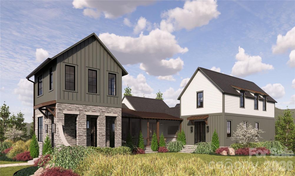 Front exterior of a new home in , Arden, NC, highlighting curb appeal (Image 2). Front exterior of a new home in , Arden, NC, highlighting curb appeal (Image 2).