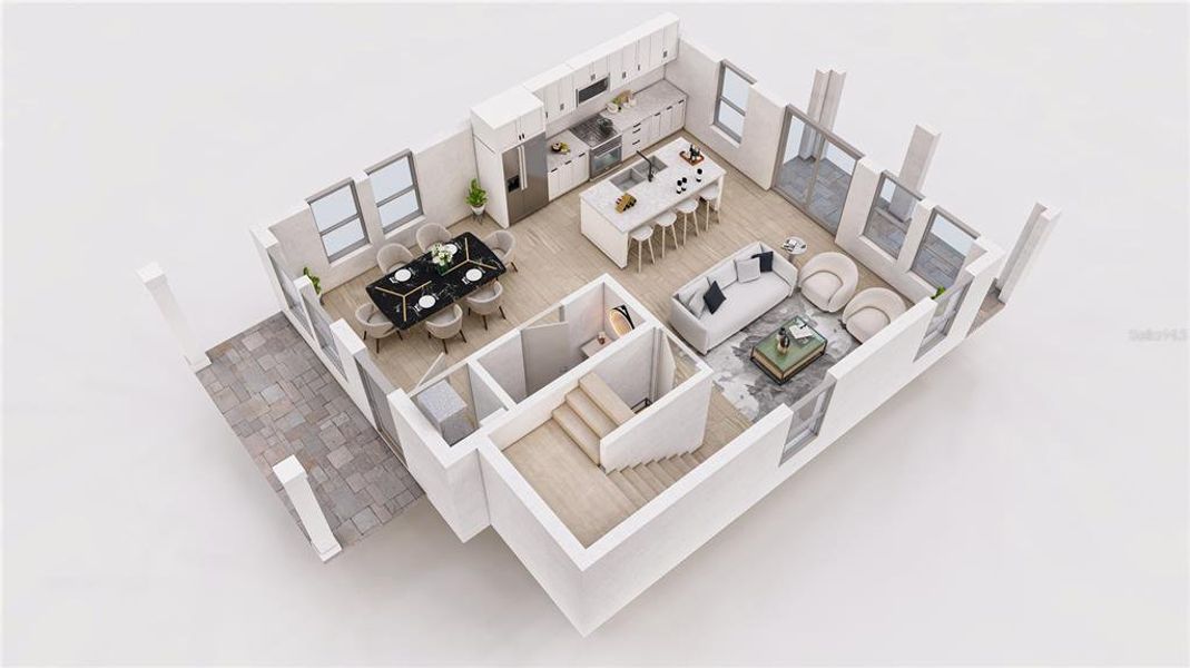 2D floor plan layout of this home in , St. Petersburg, FL (Image 41).