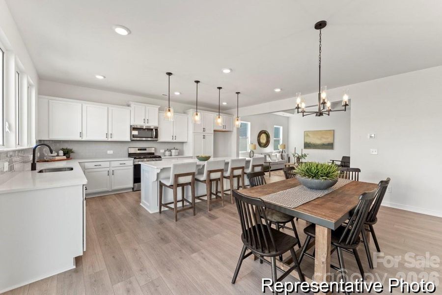 Furnished interior view inside a new home in , Wingate (Image 5).